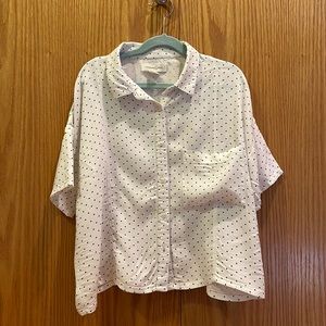 Treasure and Bond button up short sleeve top